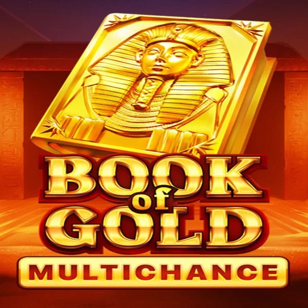 Book of Gold Multichance slot logo by Playson at Afkspin Casino