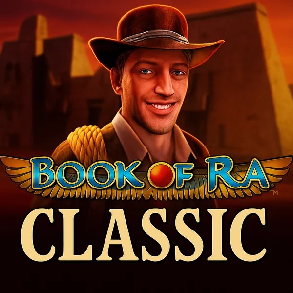 Book of Ra Classic logo by Novomatic at Afkspin Casino