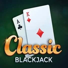 Classic Blackjack slot logo by Red Tiger Gaming at Afkspin Casino