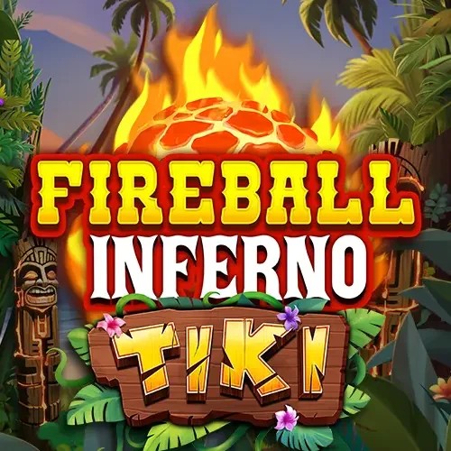 Official Slots logo: Fireball Inferno Tiki by NetEnt at Afkspin Casino