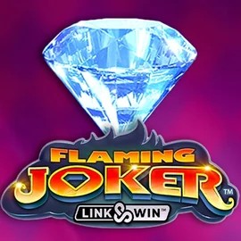 Flaming Joker Link and Win slot logo by Barstruck at Afkspin Casino