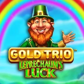 Gold Trio Leprechaun's Luck slot logo by Playtech at Afkspin Casino