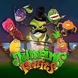 Jumping Fruits online game logo by Wazdan on afkspins.eu