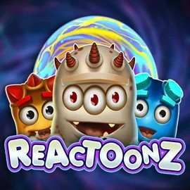 Slots logo of Reactoonz from Play'n GO at Afkspin Casino