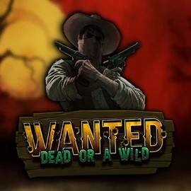 Wanted Dead or a Wild online game logo by Hacksaw Gaming on afkspins.eu
